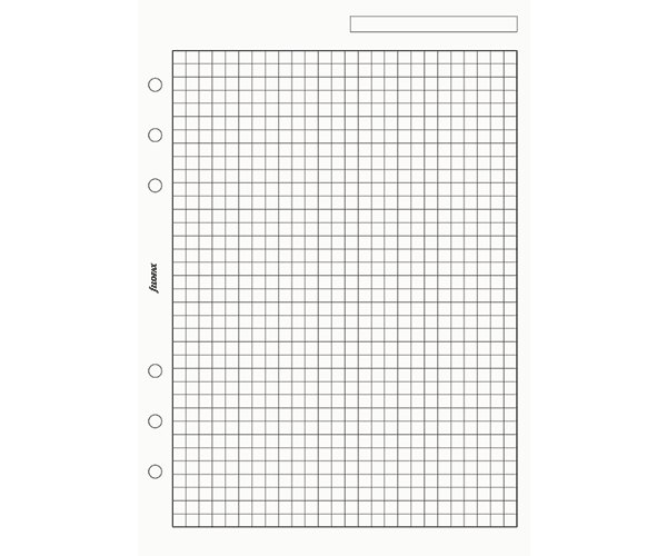 Filofax A5 čtverečkovaný papír, 25 listů