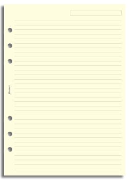 Filofax A5 linkovaný papír, krémový, 25 listů