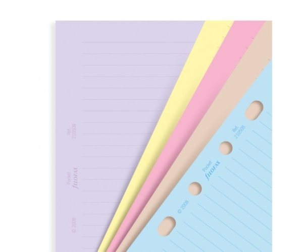 Filofax A5 linkované papíry barevné, 30 listů