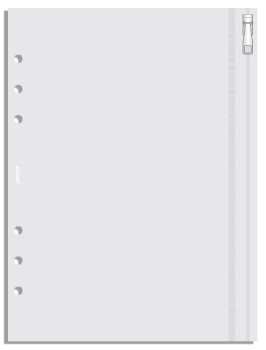Filofax A5 průhledná obálka se zipem
