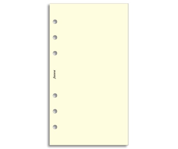 Filofax nelinkovaný papír krémový 30 listů - Osobní