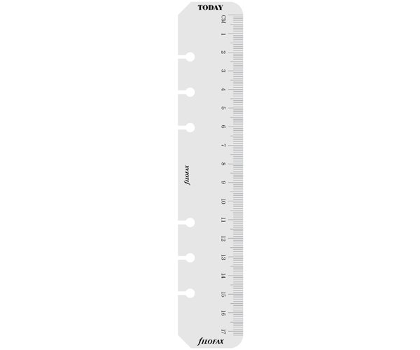 Filofax pravítko / záložka transparentni - Osobní