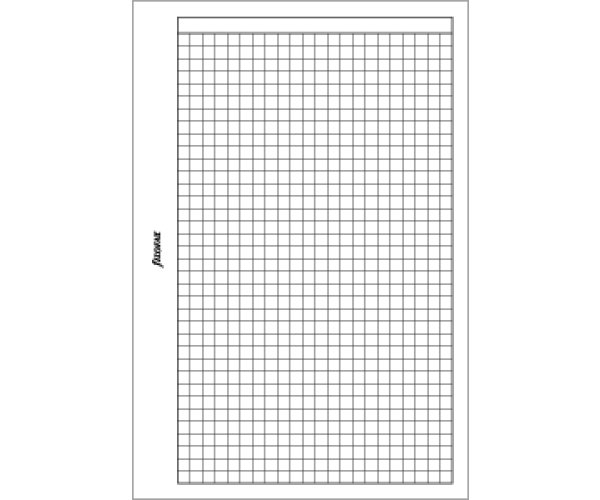 Filofax papír čtverečkovaný bílý, 20 listů - kapesní