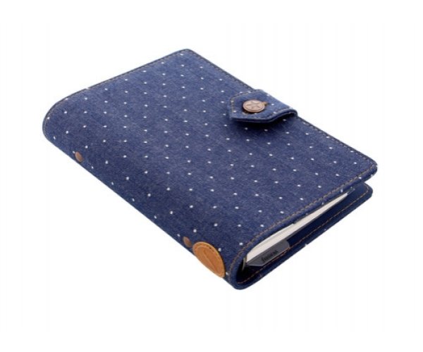 Diář Filofax Denim Dots osobní