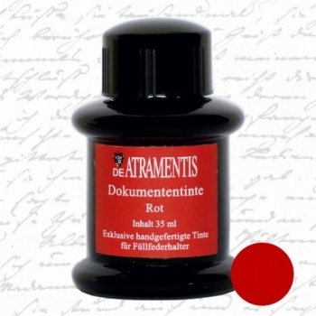 De Atramentis Document Red, dokumentní inkoust