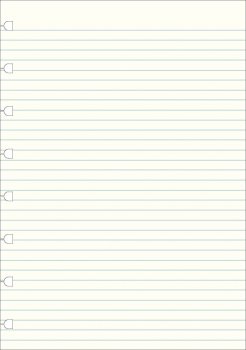 Filofax náhradní listy do zápisníků A4 - linkované