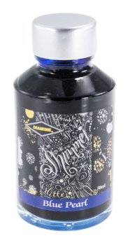 Diamine Shimmer Blue Pearl 50 ml, lahvičkový inkoust