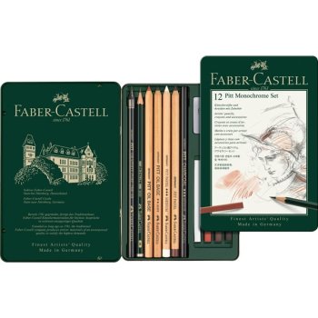 Faber Castell Pitt Monochrome sada 12 ks