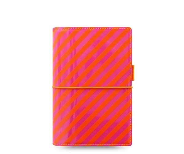 Diář Filofax Domino Patent osobní pruhovaný