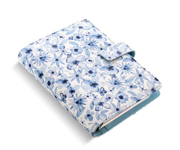 Diář Filofax Patterns Indigo Floral osobní