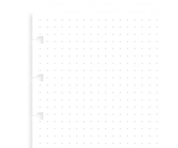 Filofax náhradní listy do zápisníků A6 - tečkované