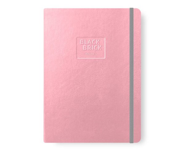 Black Brick A5 růžový tečkovaný zápisník