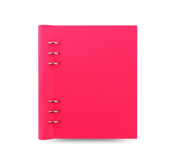 Filofax Clipbook Saffiano Fluoro A5 růžová