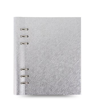 Filofax Clipbook Saffiano Metallic silver A5 