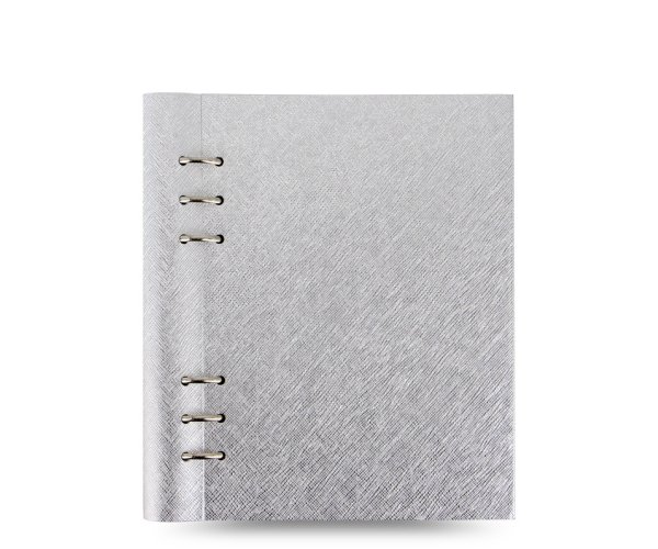 Filofax Clipbook Saffiano Metallic silver A5 