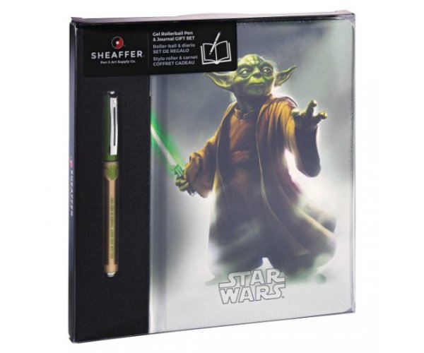 Sheaffer Star Wars Yoda, sada keramického pera se zápisníkem