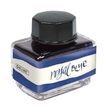 Online Royal Blue, modrý lahvičkový inkoust