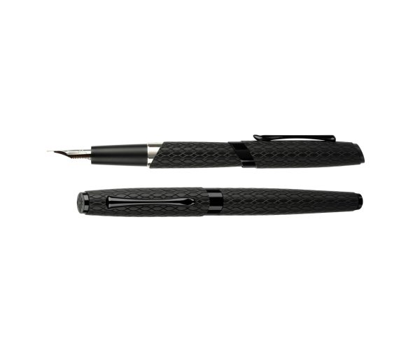 Diplomat Cobra Guilloche Black plnicí pero